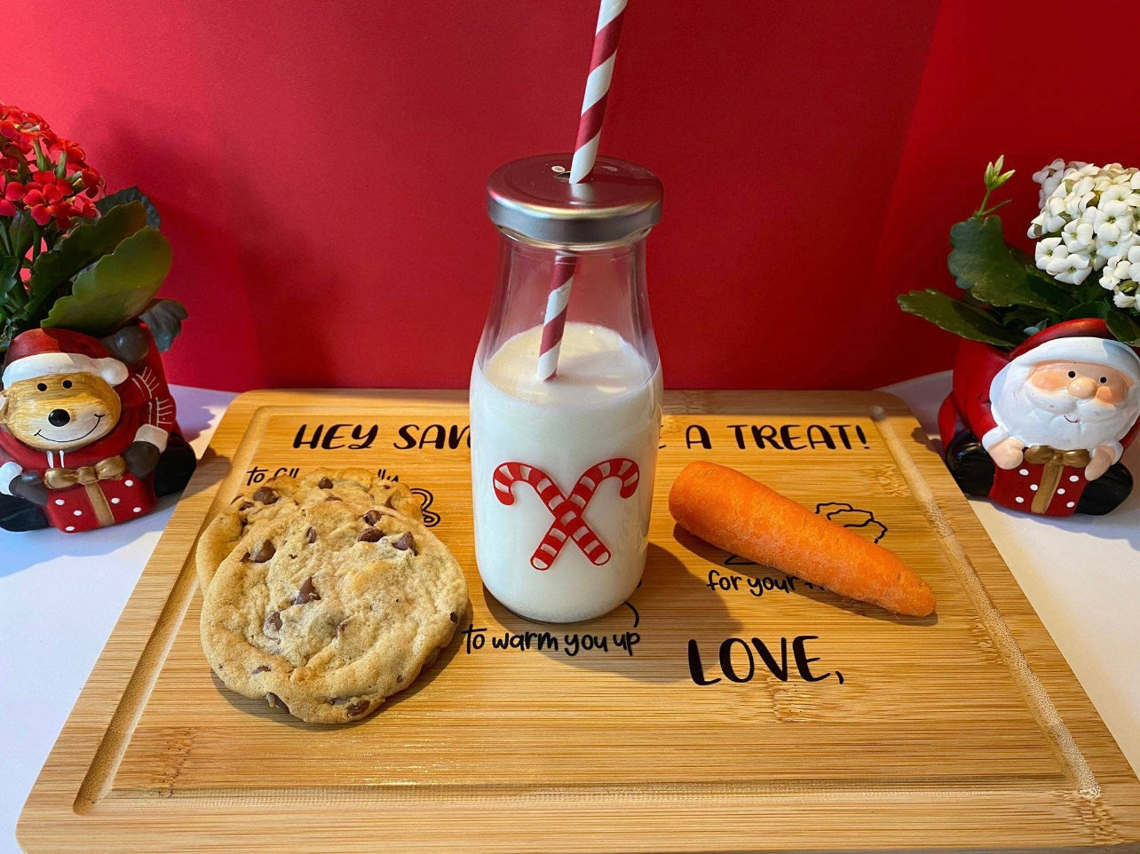 Santa’s milk bottle